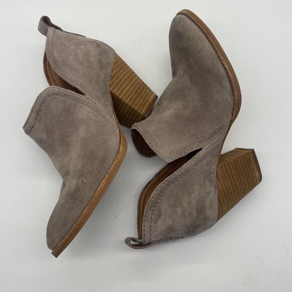 Jeffrey Campbell Rosalee Women’s Ankle Booties – Size 7 – Light Taupe Suede - Picture 11 of 14